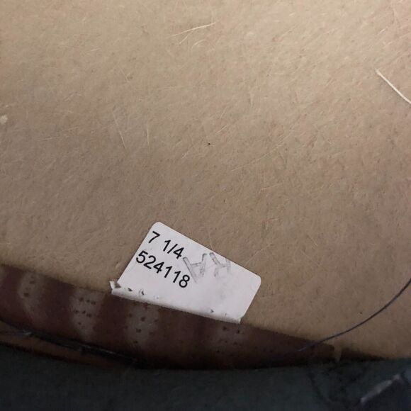 Stetson Cowboy Hat Womens Gray Felt Size 7 1/4 Rhinestone Band USA Western - Picture 9 of 9